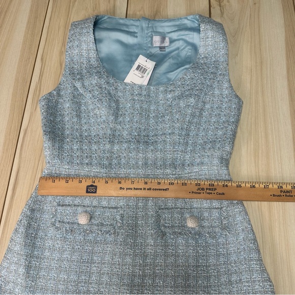 New Guess Women's Daphnee Metallic-Threaded Tweed Mini Dress Size Small - Picture 8 of 16